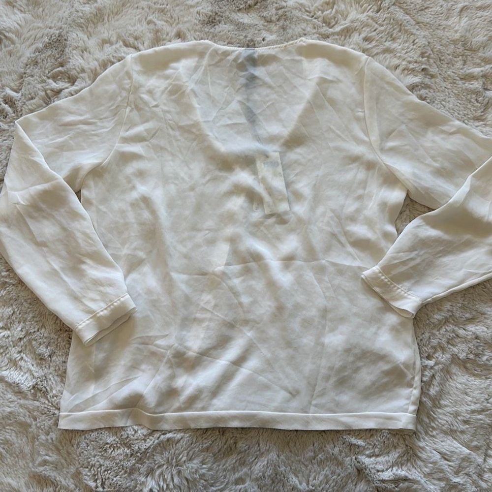 Marc Cain Flowing Blouse Cream Size N4 - Picture 12 of 13